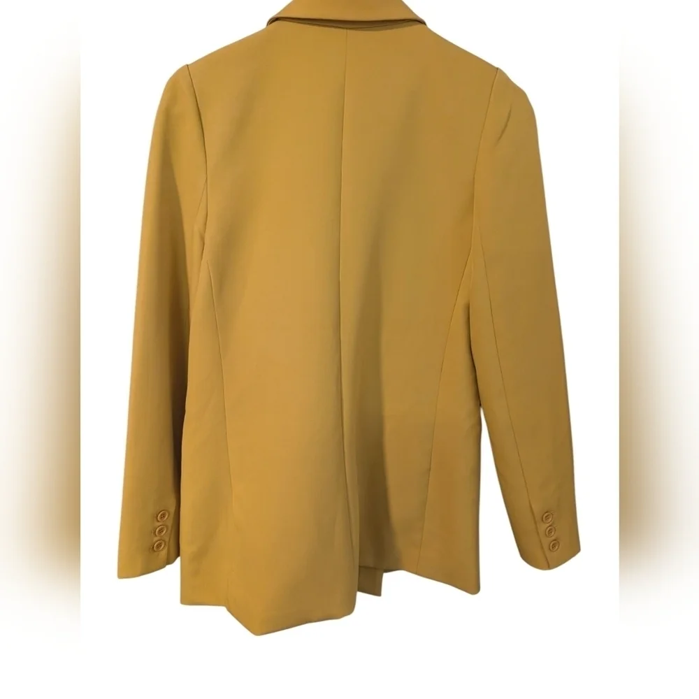 Walter Baker,Double-Breasted Yellow Women's Blazer, Size S